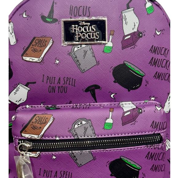 NWT! Disney Hocus Pocus Salem Sanderson Sisters Icons Mini Backpack - Picture 8 of 10